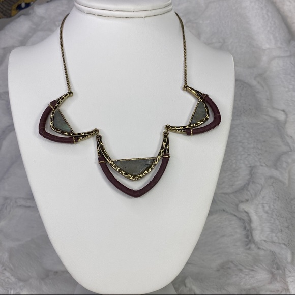 86 YORK Josie mixed media collar necklace - Picture 2 of 9